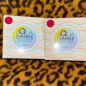 J.Cat Aqua Surance Compact Foundation - soft tan & taupe bnib